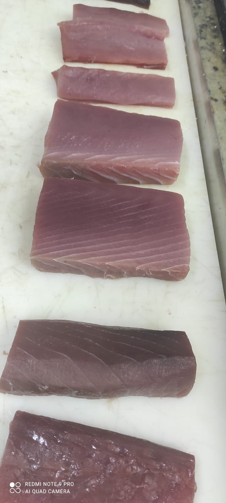 Meio do peixe: porções regulares e versáteis para diferentes preparos.